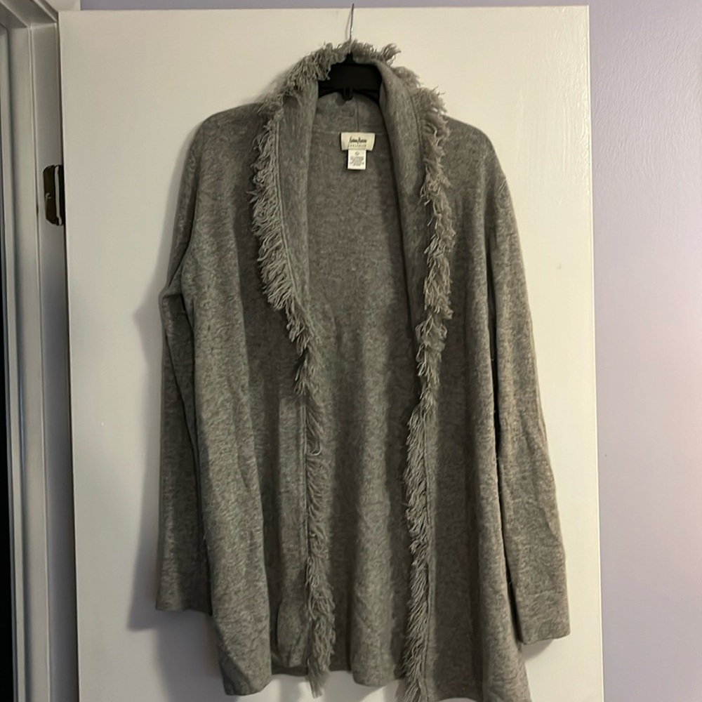 Neiman Marcus cashmere grey duster
